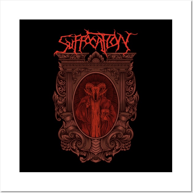 Suffocation metalhead Wall Art by wiswisna